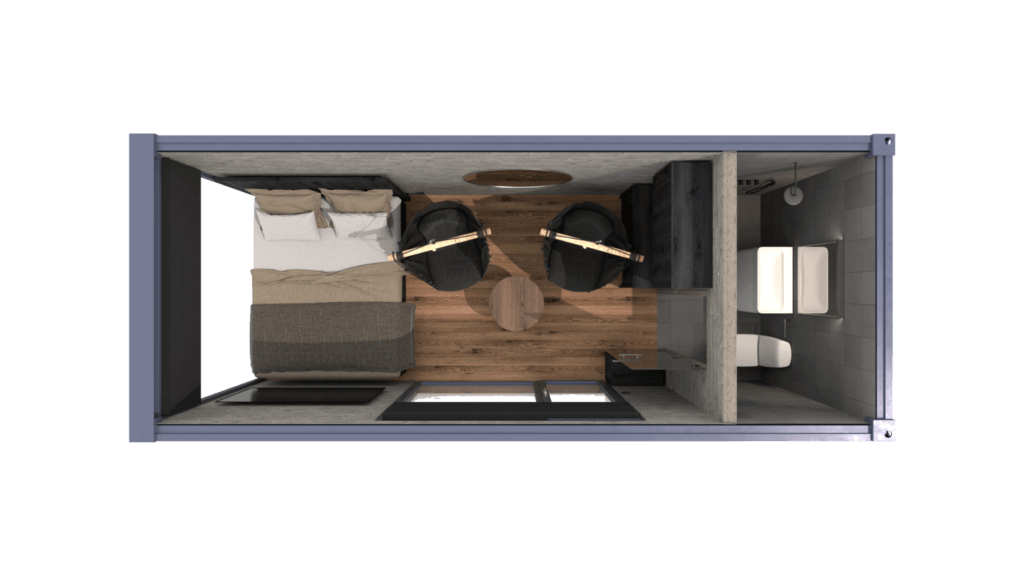 Sea container house plan