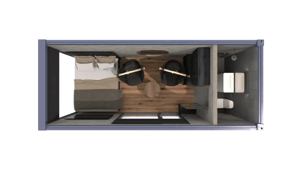 Sea container house plan