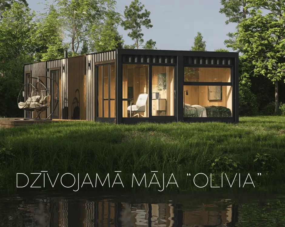 Dzīvojamās mājas projekts - Konteineru māja Olivia