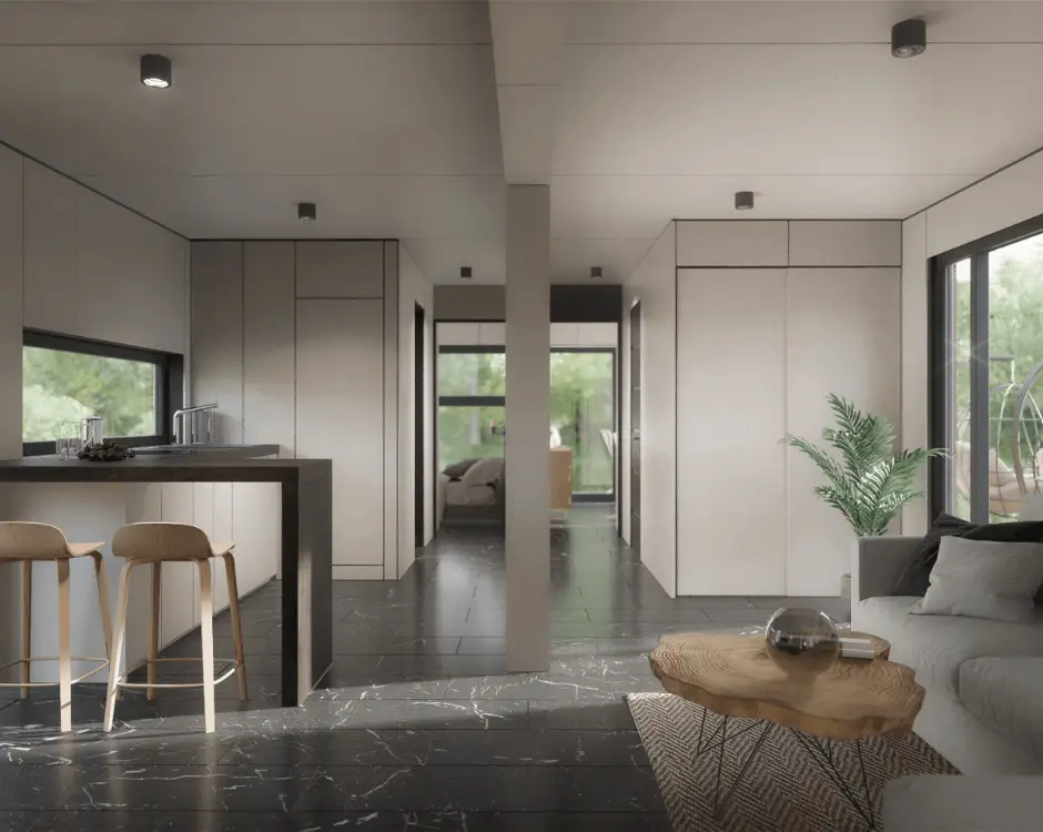 Prefab mājas projekts