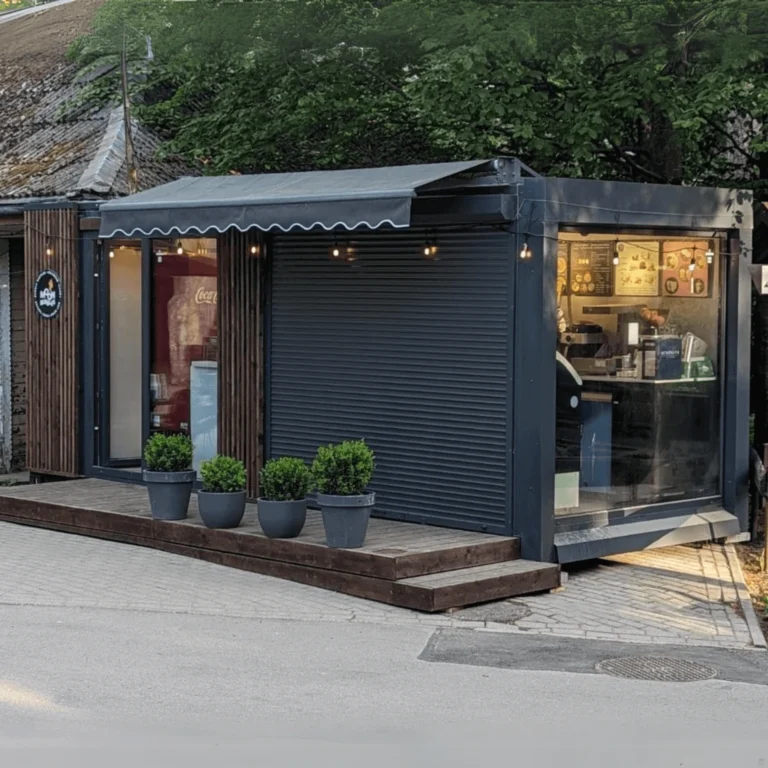 Shipping-container-cafe-with-wooden-terrace-Reborn-Buildings